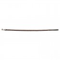 LAISSE CUIR TRESSE COEUR