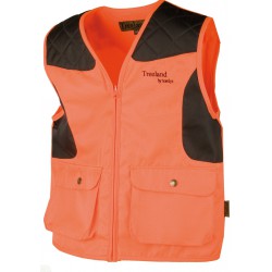 GILET ANTI-RONCES ORANGE ENFANT 600D