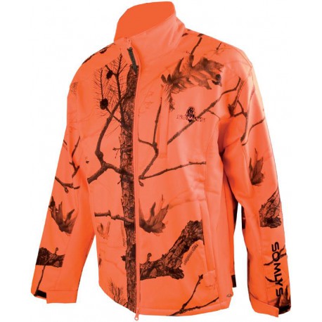 BLOUSON SOMLYS POLAIRE CAMOUFLAGE ORANGE