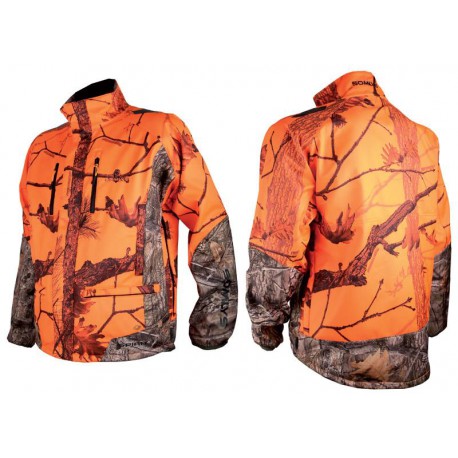 VESTE SOMLYS SOFTSHELL CAMOUFLAGE ORANGE