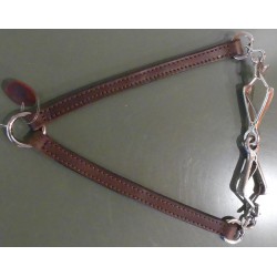 RALLONGE DE LAISSE POUR 2 CHIENS CUIR TAPEL