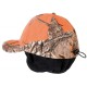 CASQUETTE HUNTERSHELL CAMO ORANGE CACHE OREILLES