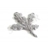 FEUILLE DE CHENE ARGENT X4