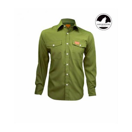 CHEMISE VERTE TRAPPER TECHNIQUE