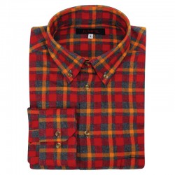 CHEMISE CHENE FLANELLE ROUGE JUMFIL