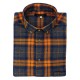 CHEMISE CHENE FLANELLE ORANGE JUMFIL