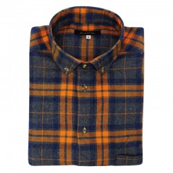 CHEMISE CHENE FLANELLE ORANGE JUMFIL