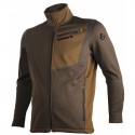 BLOUSON BICOLOR MARRON