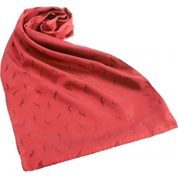 FOULARD SOIE ROUGE "BEATRIX"