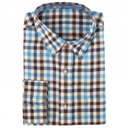 CHEMISE CARREAUX BLEU SOMLYS