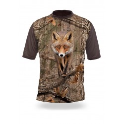 T-SHIRT CAMO TETE DE RENARD