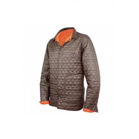 VESTE MATELASSEE REVERSIBLE ORANGE/CHOCO STENSON JUMFIL