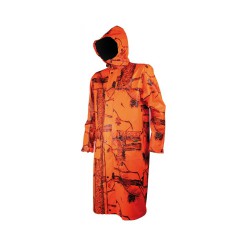 MANTEAU LONG IMPERMEABLE CAMO ORANGE