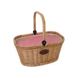 PANIER PIQUE NIQUE ISOTHERME CHANTILLY VICHY ROUGE