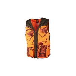 GILET CAMO ORANGE/MARRON