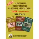 OFFRE SPECIALE - 3 LIVRETS NIKLAS DETERMINATION DE L AGE : CHEVREUILS, SANGLIERS, CERFS A 25 € - PORT OFFERT