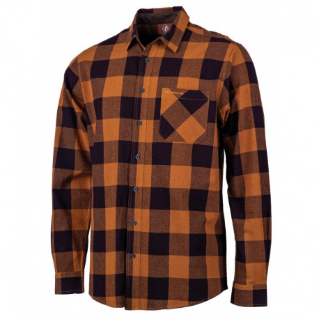 CHEMISE CARREAUX COTON JAUNE STYLE SCANDINAVE SOMLYS