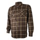 CHEMISE POLAIRE MARRON CARREAUX SOMLYS