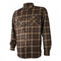 CHEMISE POLAIRE MARRON CARREAUX TREELAND