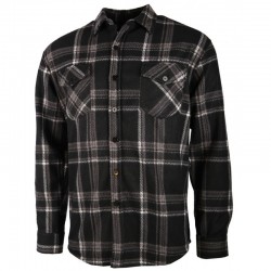CHEMISE POLAIRE CHAUDE A CARREAUX NOIRE TREELAND
