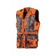 GILET DE CHASSE LEGER CAMI ORANGE/FOREST CALIBRE 20 TREELAND
