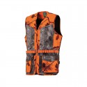 GILET DE CHASSE LEGER CAMI ORANGE/FOREST CALIBRE 20 TREELAND