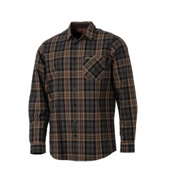 CHEMISE A CARREAUX MARRON SOMLYS