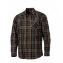 CHEMISE A CARREAUX MARRON SOMLYS