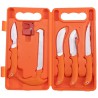 MALLETE DE DECOUPE GIBIER 6 PIECES -5 COUTEAUX/1 AFFUTEUR