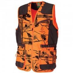 GILET DE TRAQUE CAMOUFLAGE ORANGE
