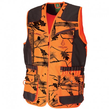 GILET DE TRAQUE CAMOUFLAGE ORANGE
