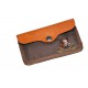 POCHETTE A BALLES TIOLE ET CUIR BRODEE SANGLIER