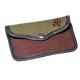 POCHETTE A BALLES TIOLE ET CUIR BRODEE SANGLIER
