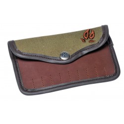 POCHETTE A BALLES TIOLE ET CUIR BRODEE SANGLIER