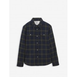 SURCHEMISE A CARREAUX EN LAINE AVEC DOUBLURE SHERPA AIIGLE