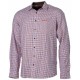 CHEMISE 100% COTON ORANGE BLEU SOMLYS