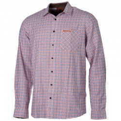 CHEMISE 100% COTON ORANGE BLEU SOMLYS