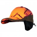 CASQUETTE HUNTERSHELL CAMO ORANGE CACHE OREILLES