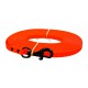 LONGE PLATE FINE ORANGE 10M