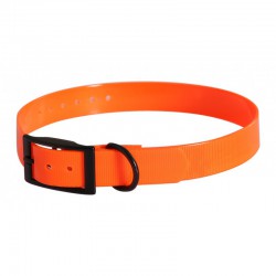 COLLIER CHIEN POLYURETHANE ORANGE 65CM