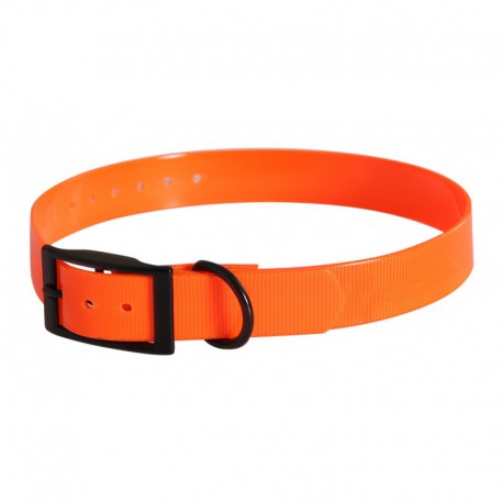 COLLIER CHIEN POLYURETHANE ORANGE 65CM