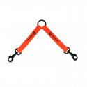 ACCOUPLE ORANGE POUR 2 CHIENS