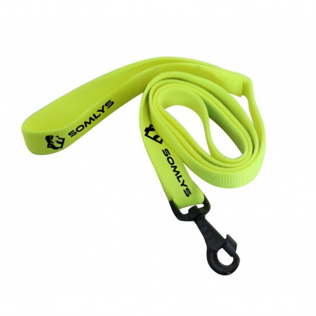 LAISSE PLATE JAUNE 1.20M