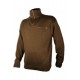 PULL SOMLYS COL ZIP BRUN