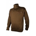 PULL SOMLYS COL ZIP BRUN