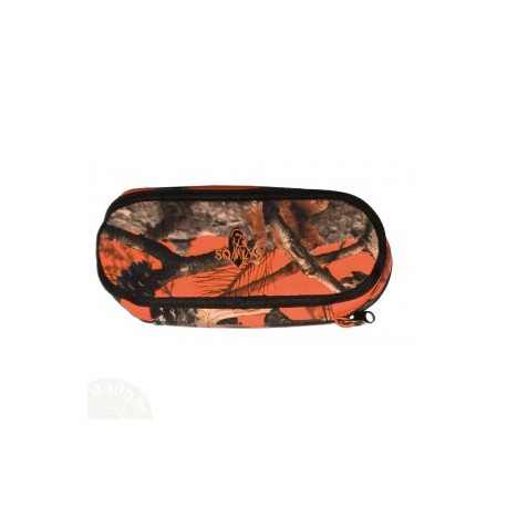 ETUI LUNETTE CAMOUFLAGE ORANGE 24 cm